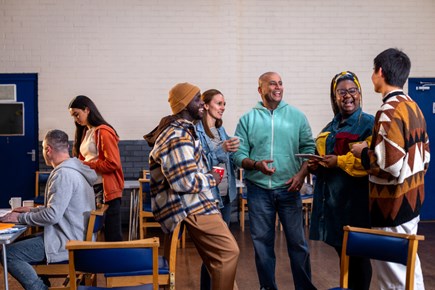 People at community centre