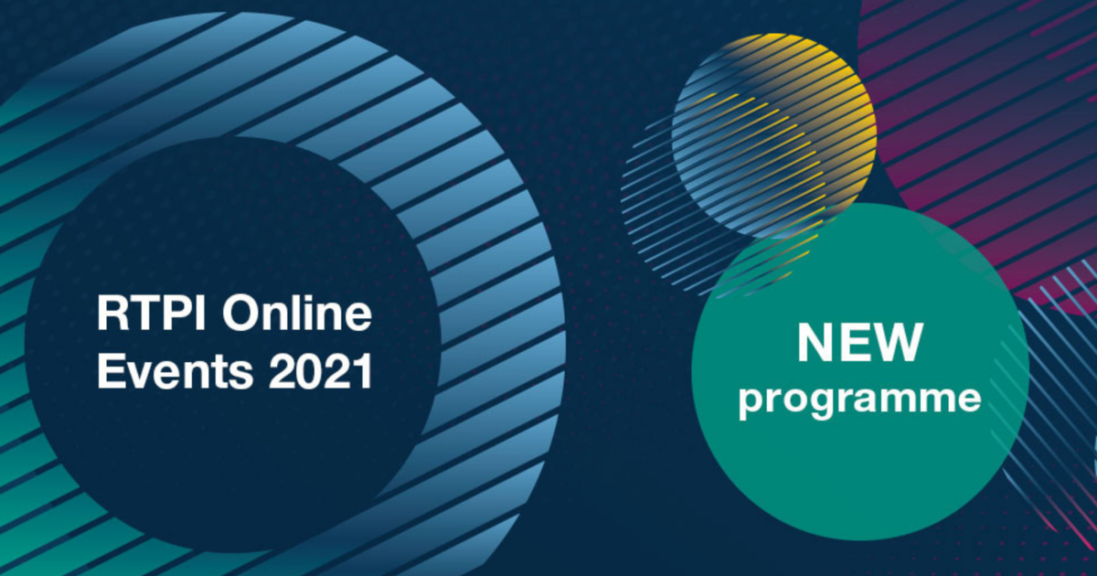 RTPI | Free online events programme for 2021 launched by RTPI