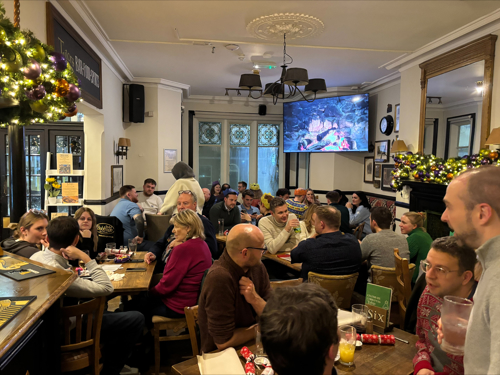 RTPI and CIOB members in the venue enjoying the quiz