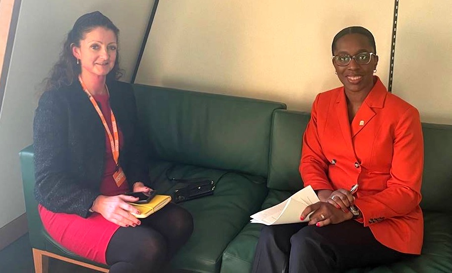 Dr Victoria Hills with Florence Eshalomi MP