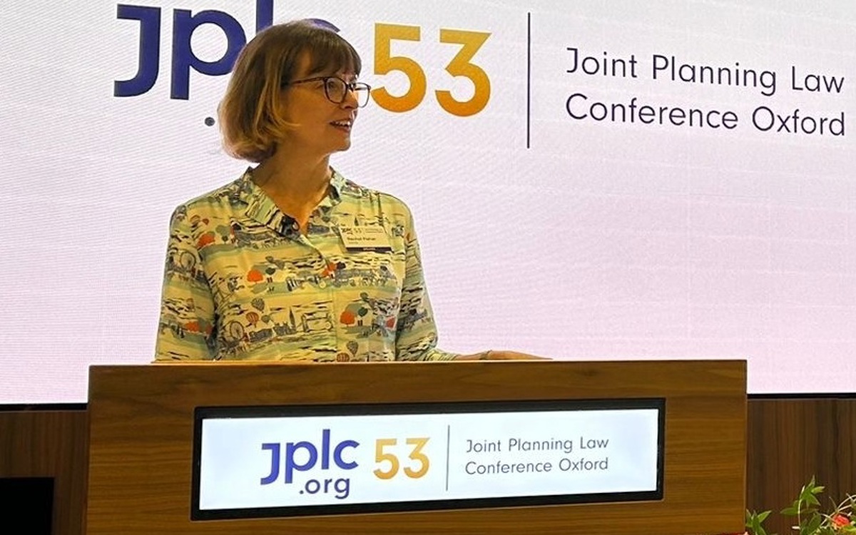 Image of Rachel at a conference