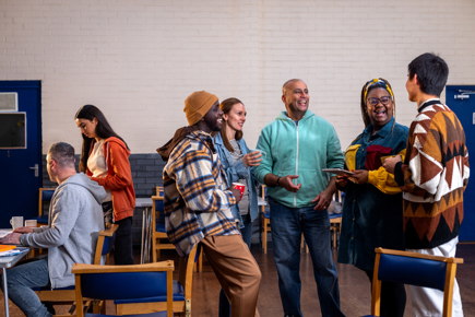 People at community centre